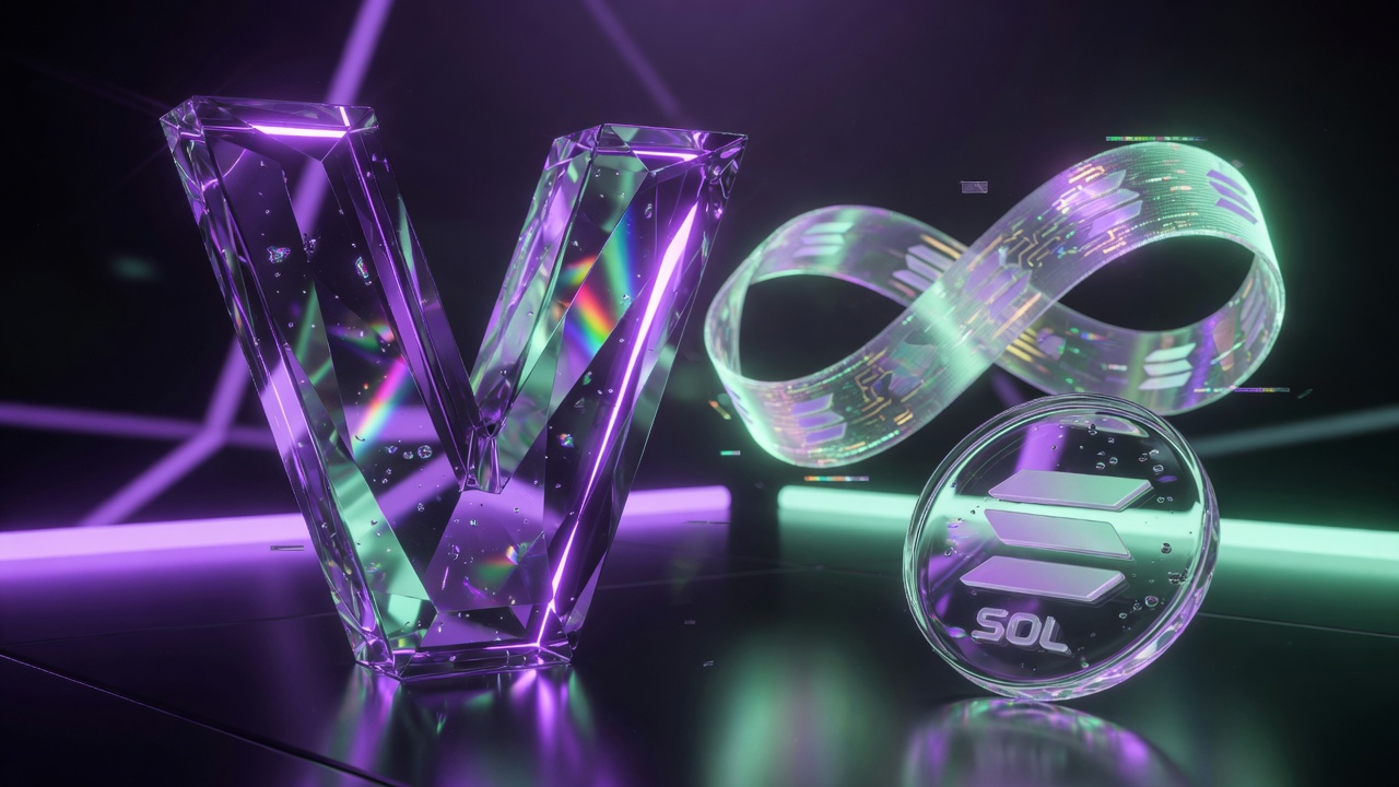 Crystal V with Solana coin